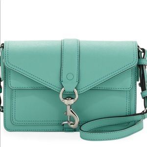 Rebecca Minkoff Hudson Mini Moto Crossbody Bag, Minty